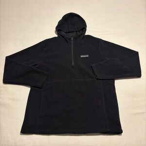 Men’s Columbia Half Zip Fleece Hoodie | Black | Size Large